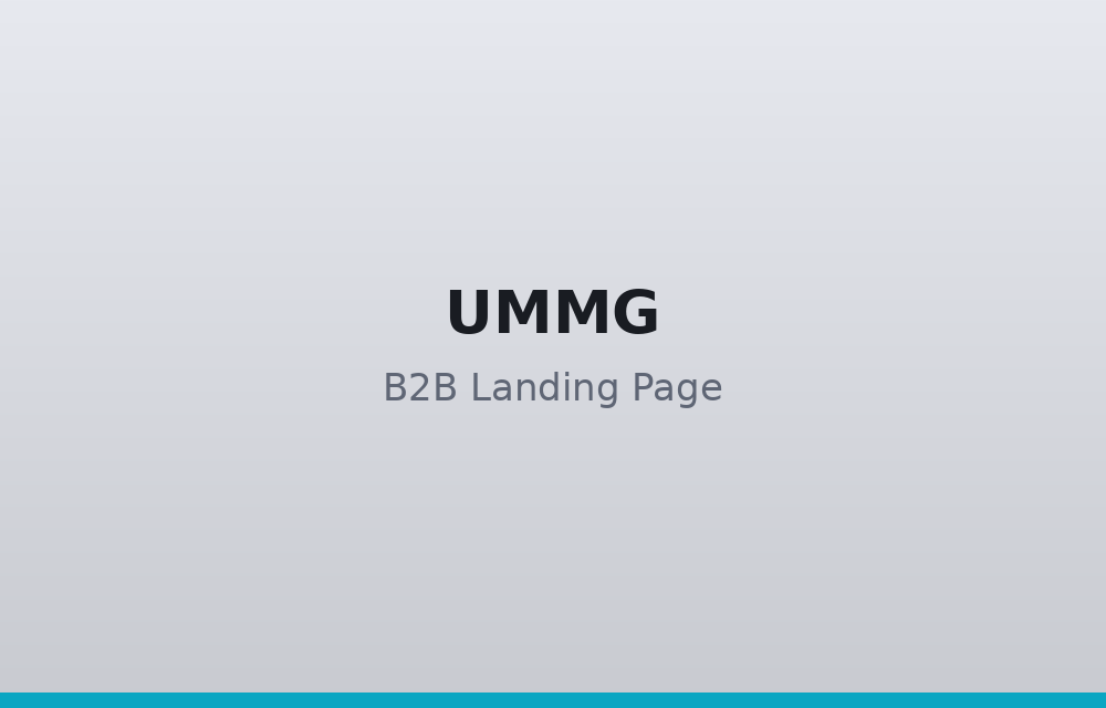 B2B Lead Generation Landing Page