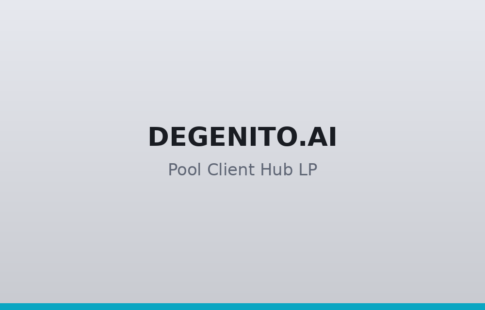 Pool Client Hub Landing Page